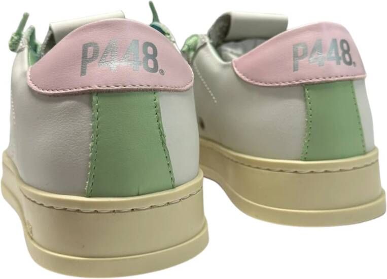 P448 Leren sneaker met rubberen zool White Dames