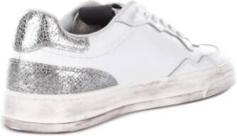 P448 Leren Sneakers met Geperforeerde Details White Dames