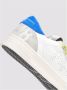 P448 Neon Blauw Leren Sneakers - Thumbnail 2