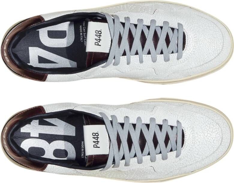 P448 Polyester Sneaker Licht Comfortabel Stijlvol White Heren