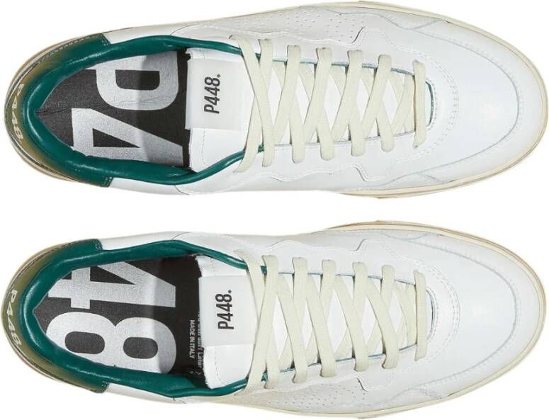 P448 Polyester Sneaker Lichtgewicht Comfortabel Stijlvol White Heren