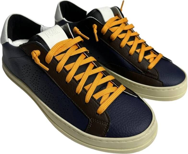 P448 Polyester Sneaker Lichtgewicht Comfortabele Stijlvolle Schoen Blue Heren