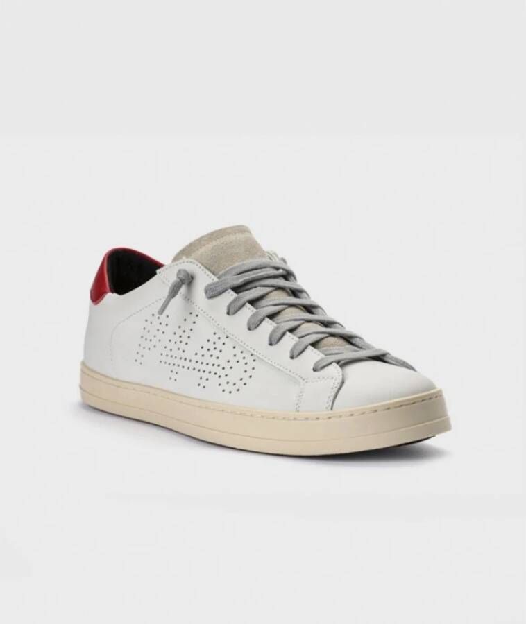 P448 Rode Hiel Sportieve Sneaker White Heren