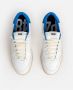 P448 Bali Sneakers Orlando Wit Leer met Blauwe Hiel White Heren - Thumbnail 6