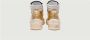 P448 Gouden Metallic Leren Rail Sneakers Yellow Dames - Thumbnail 5
