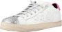 P448 Witte Leren Sneakers met Luipaardprint Multicolor Dames - Thumbnail 12