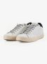 P448 Vintage-geïnspireerde Leren Sneaker met Geperforeerd Logo White Heren - Thumbnail 2