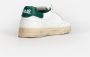 P448 Groene Leren Sneakers met Bosgroene Hielstukken Groen Heren - Thumbnail 2