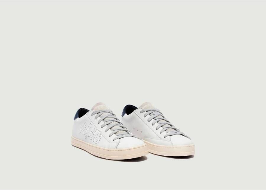 P448 Witte Blauwe Bjohn Sneakers Wit Heren