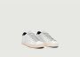 P448 Vintage-geïnspireerde leren sneaker met geperforeerd logo White Heren - Thumbnail 3