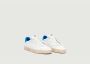P448 Bali Sneakers Orlando Wit Leer met Blauwe Hiel White Heren - Thumbnail 8