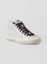 P448 Urban Skate Style Sneaker met Diamantdetails White Dames - Thumbnail 3