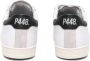 P448 Vintage-geïnspireerde Lage Top Leren Sneaker White Heren - Thumbnail 3
