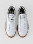 P448 Wit Grijs Leren Sneakers Elegante Stijl Multicolor Heren - Thumbnail 6