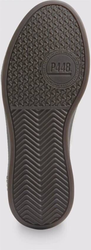 P448 Wit Groene Leren Sneakers
