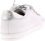 P448 Witte en zilveren leren sneakers - Thumbnail 2