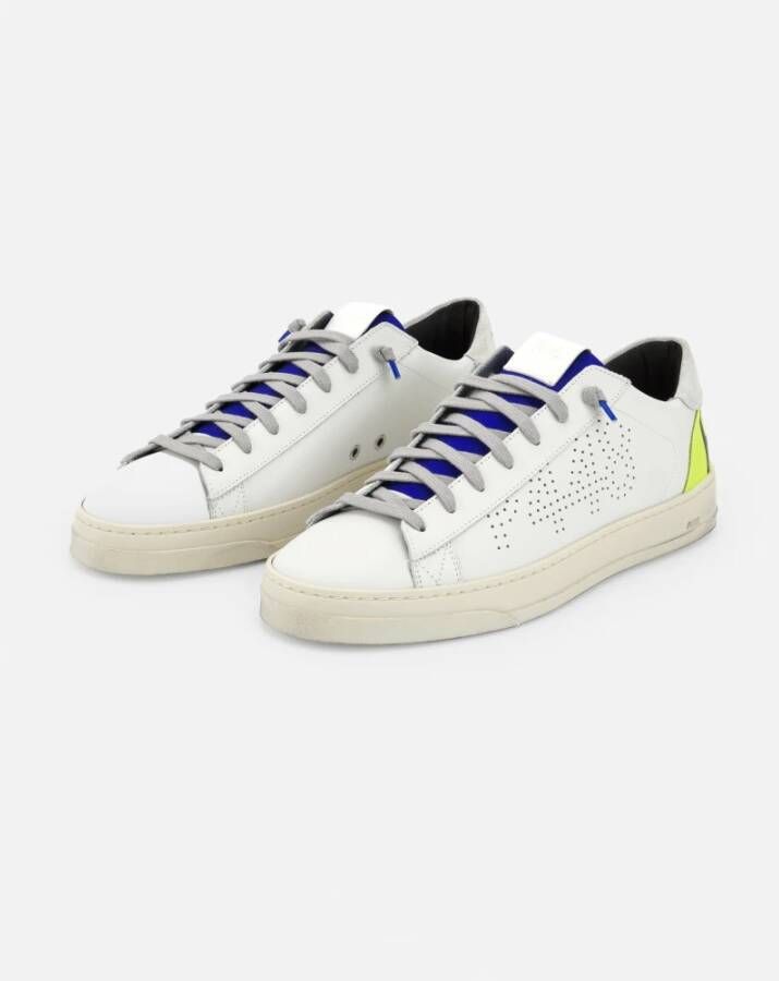 P448 Witte fluorescerende detail sneakers White Heren