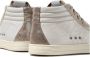 P448 Witte hoge sneakers met beige details Multicolor Dames - Thumbnail 2