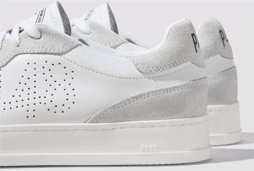 P448 Witte lage sneakers