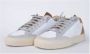 P448 Witte Leren Color Block Sneakers White Heren - Thumbnail 3
