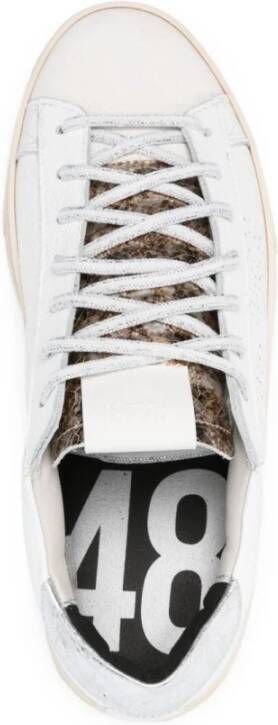 P448 Witte Leren Jack Lage Sneakers White Dames