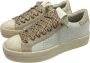 P448 Witte Leren Platform Sneakers Beige Dames - Thumbnail 5