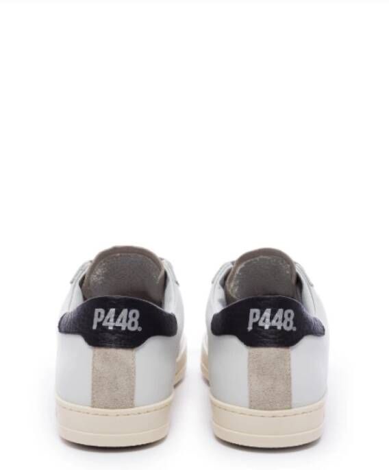 P448 Witte Leren Sneaker