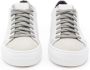 P448 Witte leren sneaker met suède details Beige Dames - Thumbnail 4