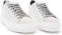 P448 Witte leren sneaker met suède details Beige Dames - Thumbnail 6