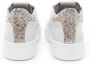 P448 Witte leren sneaker met suède details Beige Dames - Thumbnail 7