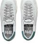 P448 Witte Leren Sneakers Bali Stijl Multicolor Heren - Thumbnail 12