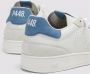 P448 Witte Leren Sneakers Blauw Hielmerk - Thumbnail 4