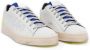P448 Witte leren sneakers Blauwe tong Gele patch White Heren - Thumbnail 5