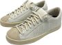 P448 Witte Leren Sneakers Handgemaakte Zool Beige Dames - Thumbnail 4