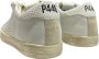 P448 Witte Leren Sneakers Handgemaakte Zool Beige Dames - Thumbnail 5