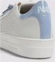 P448 Witte Leren Sneakers met Blauwe Details - Thumbnail 2