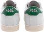 P448 Witte Leren Sneakers met Groene Hiel - Thumbnail 2