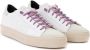 P448 Witte leren Thea sneakers met lurex veters White Dames - Thumbnail 5