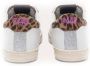 P448 Witte Sneakers met Animal Print Hiel Multicolor Dames - Thumbnail 2