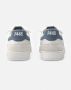 P448 Witte Leren Sneakers Blauw Hielmerk - Thumbnail 2
