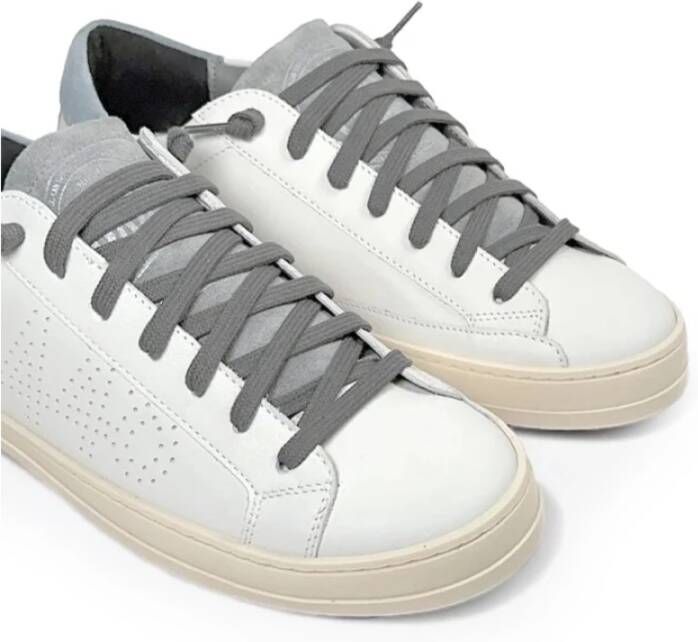 P448 Witte Sneakers met Grijze Details White Heren