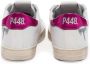 P448 Witte Sneakers met Helder Fuchsia Hiel Multicolor Dames - Thumbnail 2