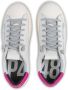 P448 Witte Sneakers met Helder Fuchsia Hiel Multicolor Dames - Thumbnail 3