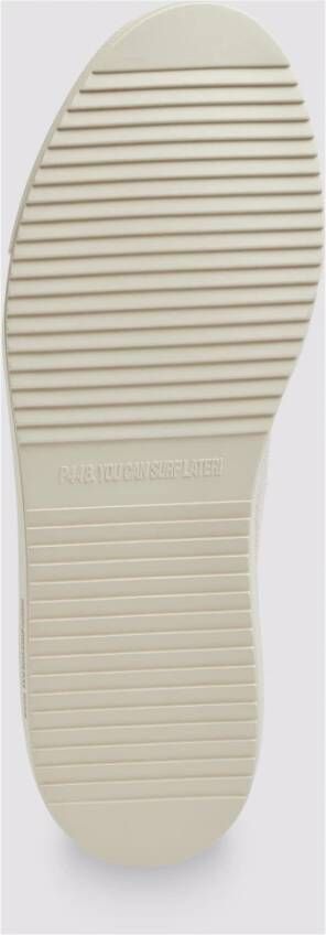 P448 Witte Suède Zilveren Leren Sneakers