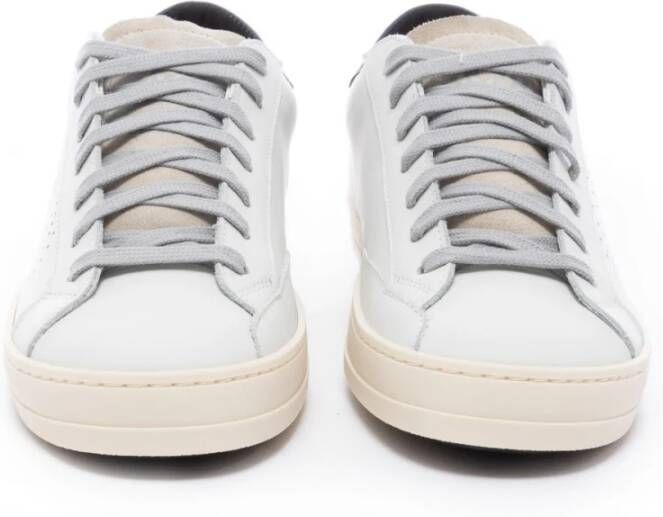 P448 Witte Blauwe Sneaker met Blauwe Details White Heren