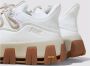 P448 Wit Zand Hiker-Stijl Gebreide Sneakers - Thumbnail 2