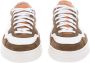 P448 Zonsondergang Wit Leren Sneakers Multicolor Heren - Thumbnail 4