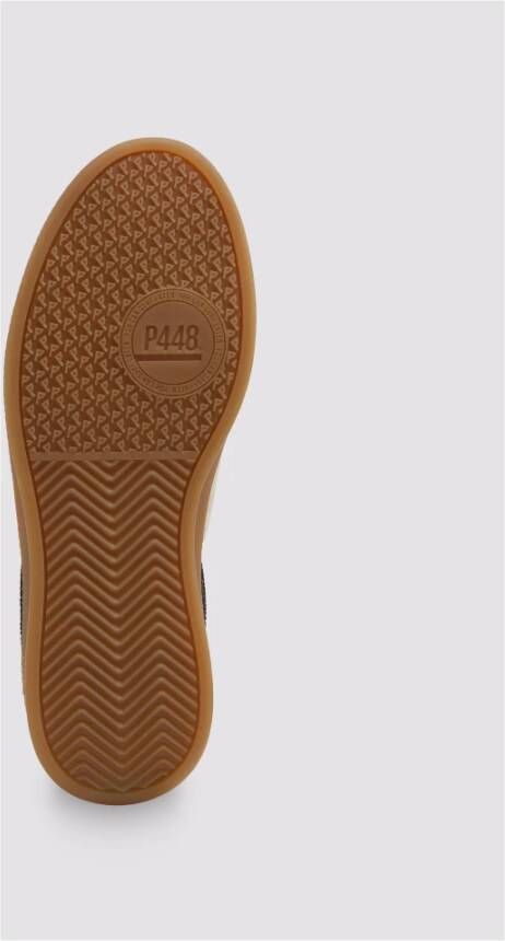 P448 Zwart en Goud Gestippelde Sneakers