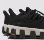 P448 Zwarte Gebreide Wandelsneakers - Thumbnail 2