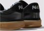 P448 Zwarte Leren Sneakers met Amber Zool - Thumbnail 2